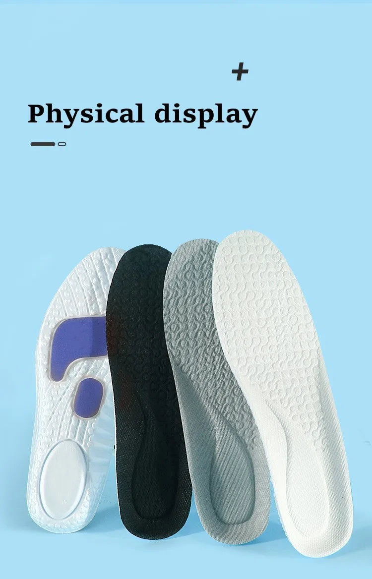 Sport Insoles for Feet Soft Shock Absorption Inserts Template Orthopedic Plantar Fasciitis Insole for Shoes Man Women Shoe Sole