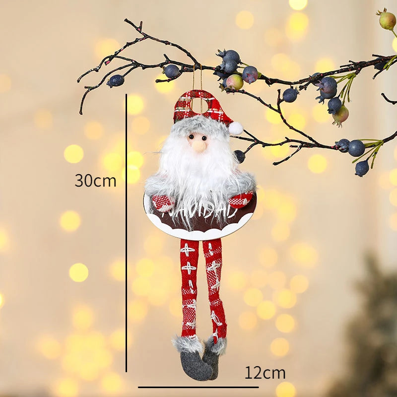 New Year 2022 Christmas Tree Decorations Cute Dolls Pendant Navidad 2021 Home Decor Christmas Tree Ornaments Xmas Gift