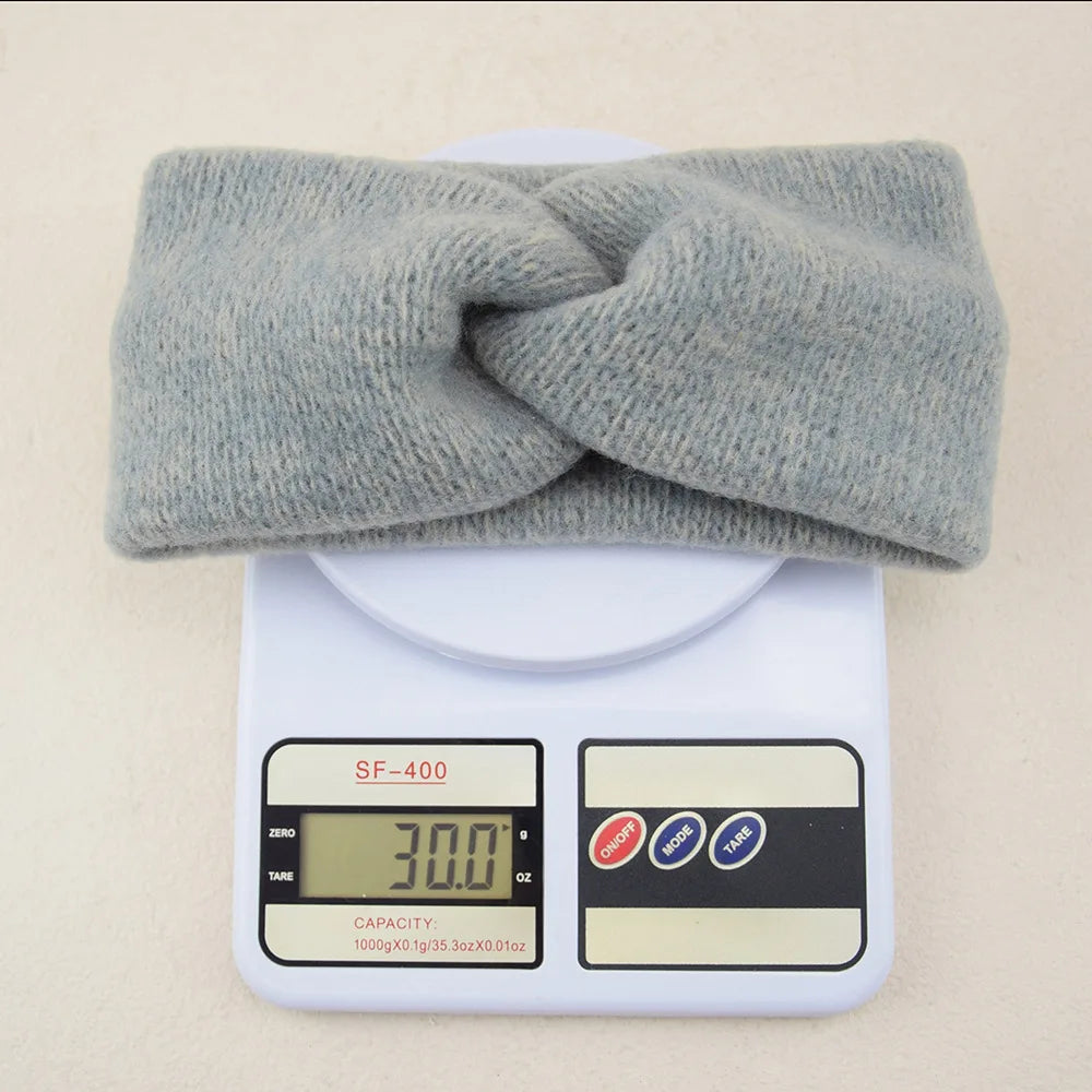 Winter Warm Cross Knot Headbands For Women knitting Elastic Hair Bands Turban Woolen Warm Crochet Headband Hair Accessories