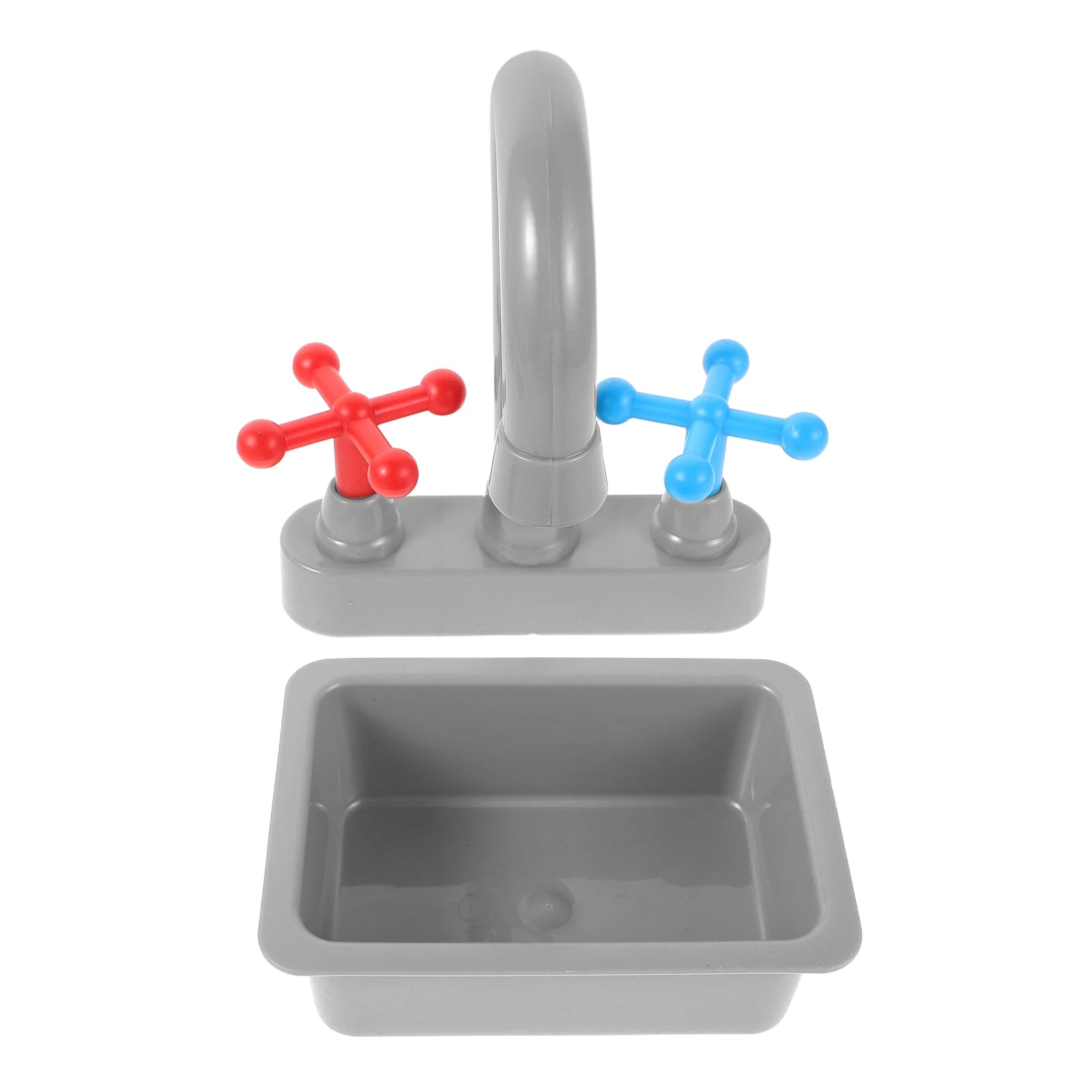 1 Set Mini Kitchen Sink With Faucet Kids Pretend Play Toys Realistic Washing Basin And Water Tap Molds Role Play Accessories