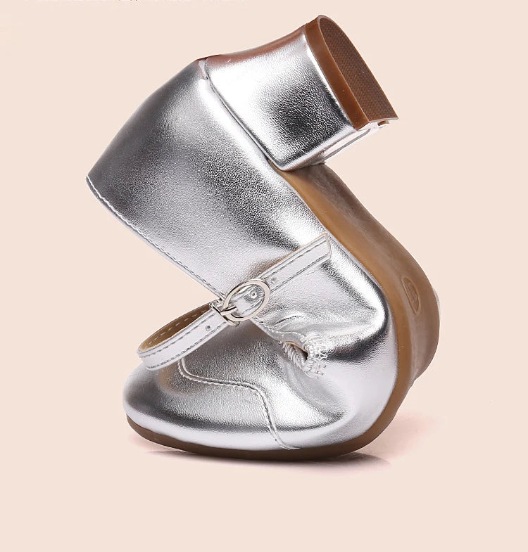 Dance Shoes for Woman Girls Ladies Latin Ballroom Modern Salsa Practise Dancing Shoes Closed Toe Square Dance Soft Rubber Sole