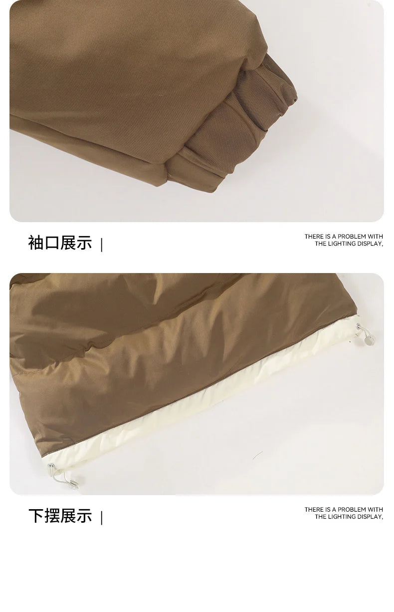 male Outerwear hooded jacket Men's winter loose jacket Cotton coat man fashion  parkas Men windproof thick warm Down Jacket