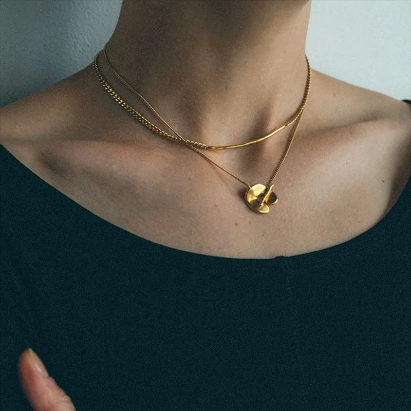 Fashion Jewelry Accessories Two Wearing Method Pendant Chain Necklace For Women Female Popular Style Hot Sale Party Gift