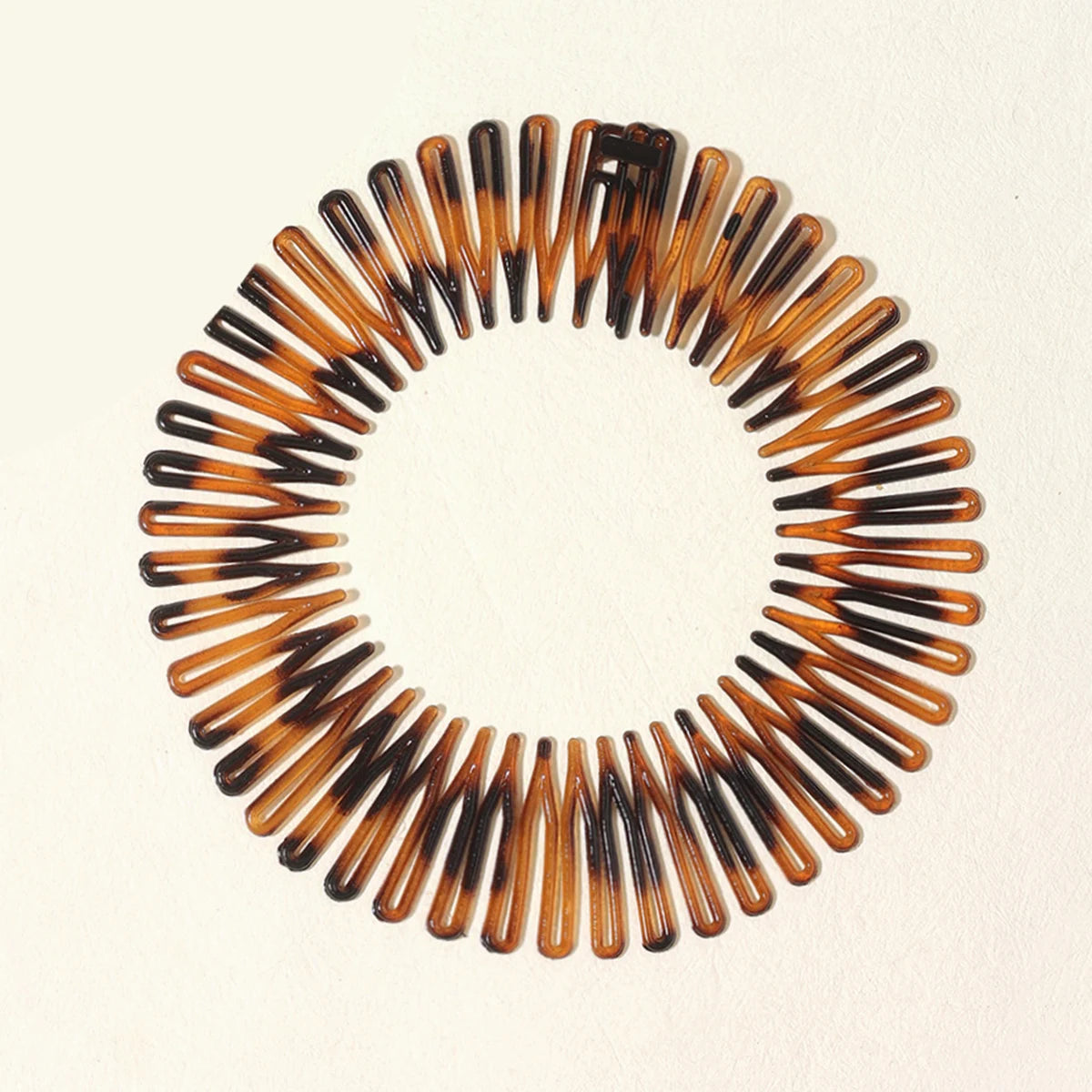 Women Plastic Full Circle Stretch Flexible Comb Teeth Headband Hair Band Clip Face Wash Fixed Hair Accessories