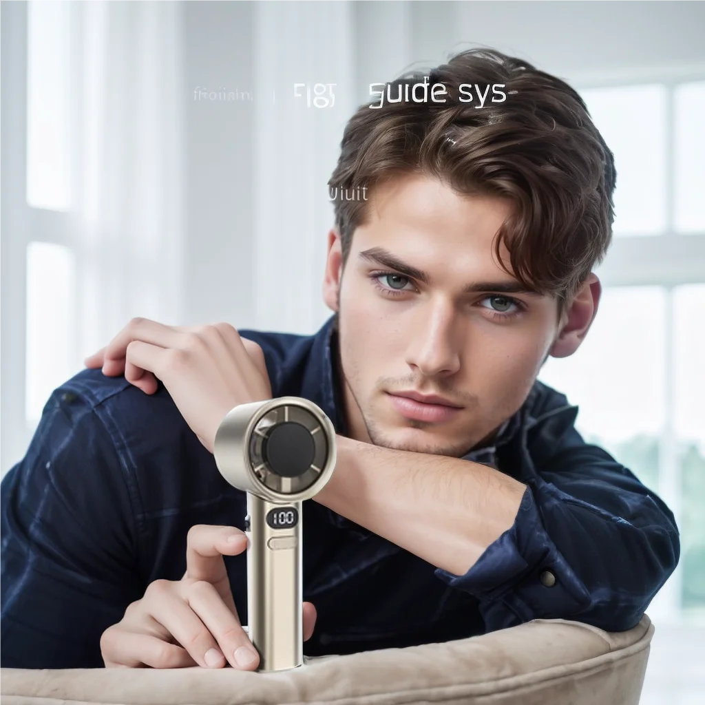 Portable Hand Fan , 120 Wind Speeds, Mini Bladeless Handheld Fan, USB Rechargeable Personal Highspeed Fans, Electric Eyelash Fan