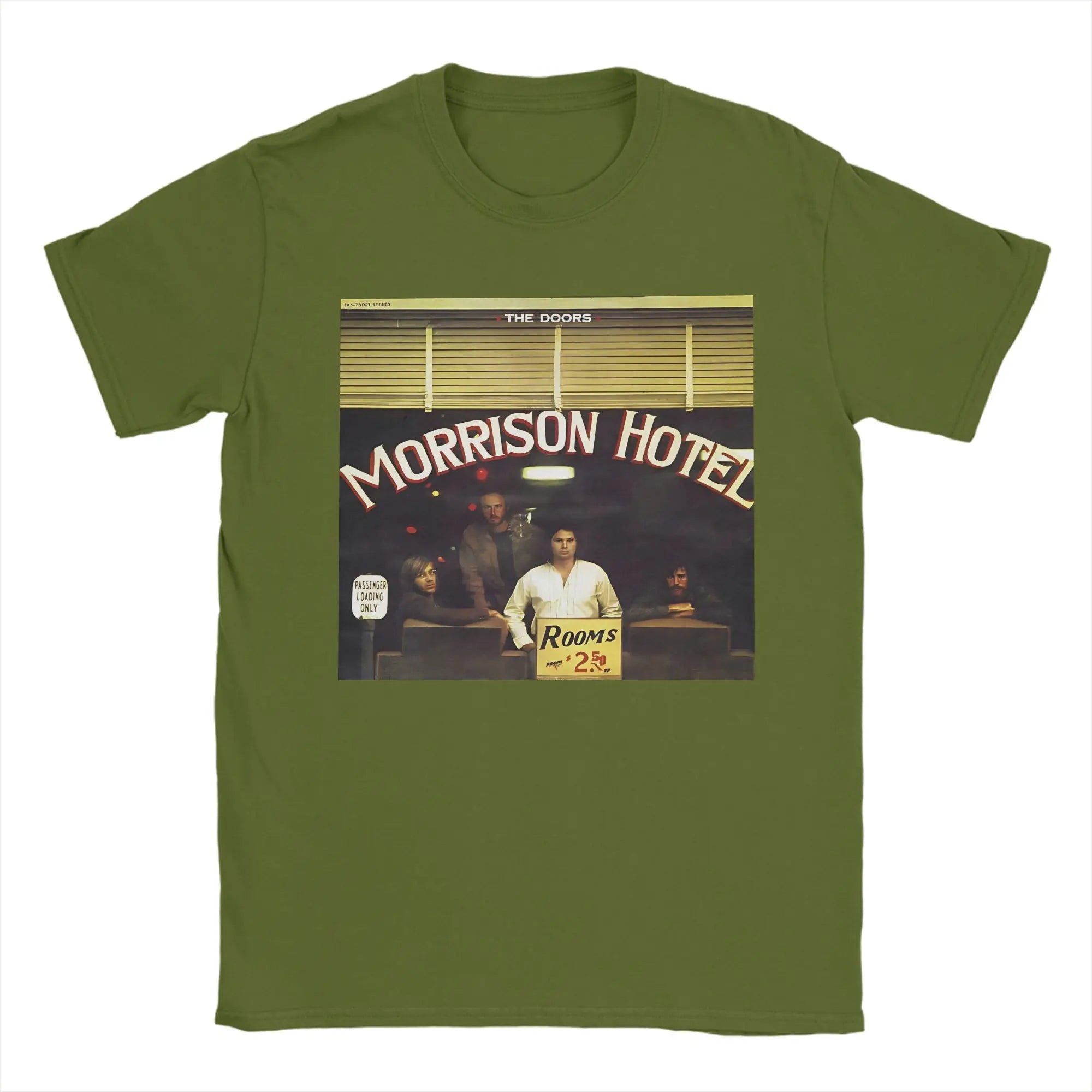 Men's T-Shirts The Doors   Retro Band 60s Vintage Leisure Cotton Tees Short Sleeve  T Shirts O Neck Tops New Arrival