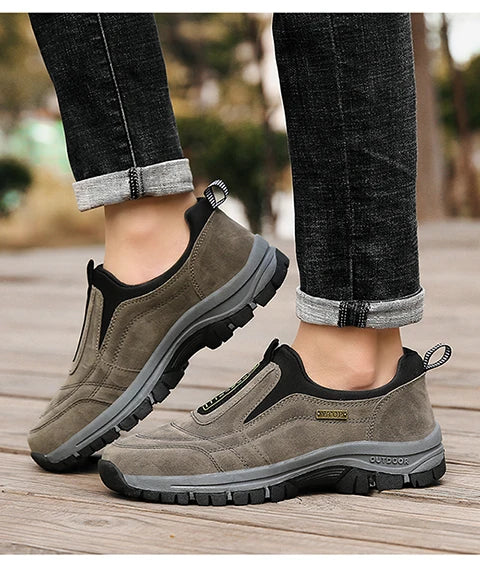 Men's non-slip casual sports shoes wear-resistant hiking shoes Outdoor 2025 fashion comfortable flat walking shoes for men