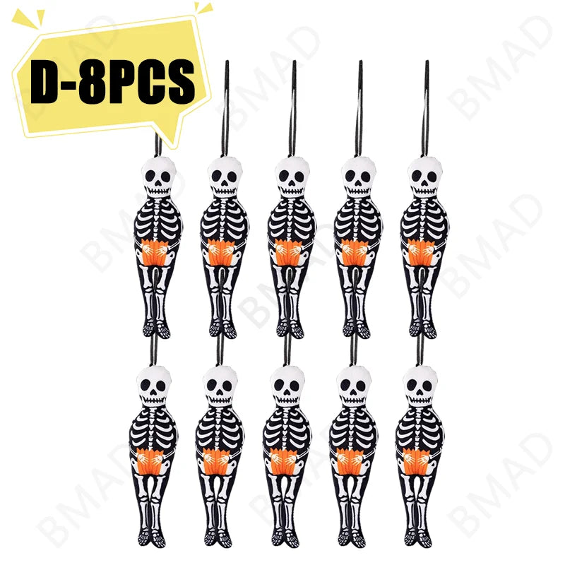 Halloween Hanging Pendant Decor Pumpkin Black Cat Ghost Skull Ornament for Party Day of the Dead Halloween Decoration for Home