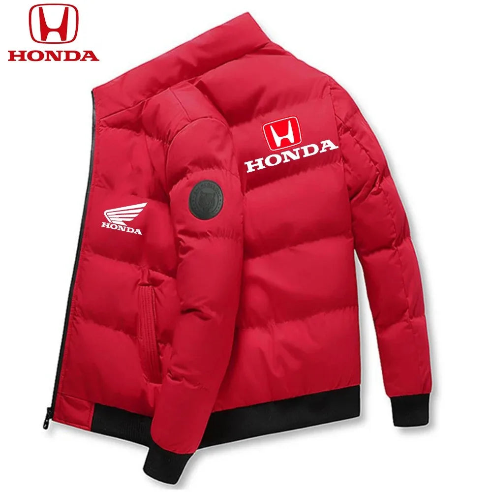 Honda Men Down Jackets Parker Coat Parker Jacket 2025 New Thick Warm Winter Men's Puffer Casual Cold and Waterproof Clothing