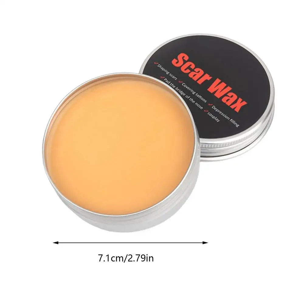 Halloween Makeup Kit Scars Wax Special Effects Stage Fake Wound Skin Wax with Spatula Stipple Sponge Fake Wood Special