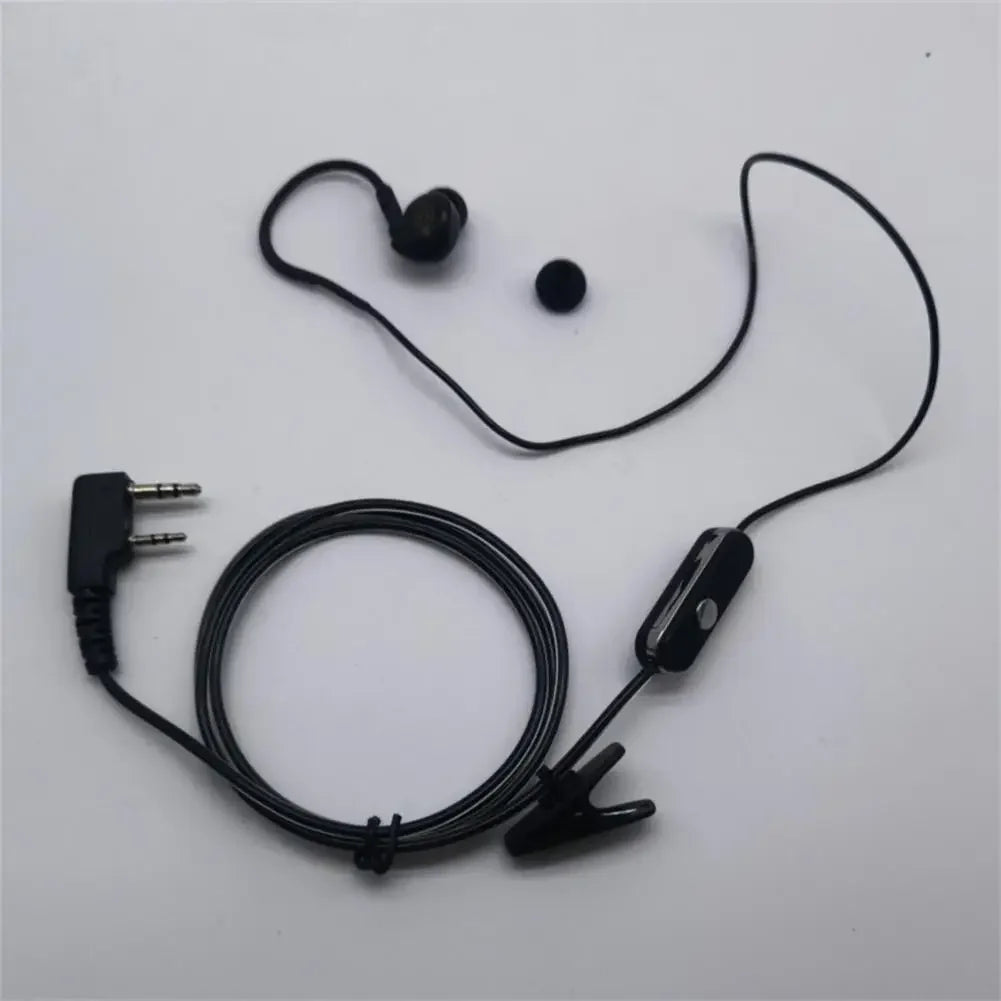2 Pin In Ear Earphone Walkie Talkie Headphones Sports Headset PTT MIC for BAOFENG UV5R 888S KENWOOD Retevis HYT Radio L3FE