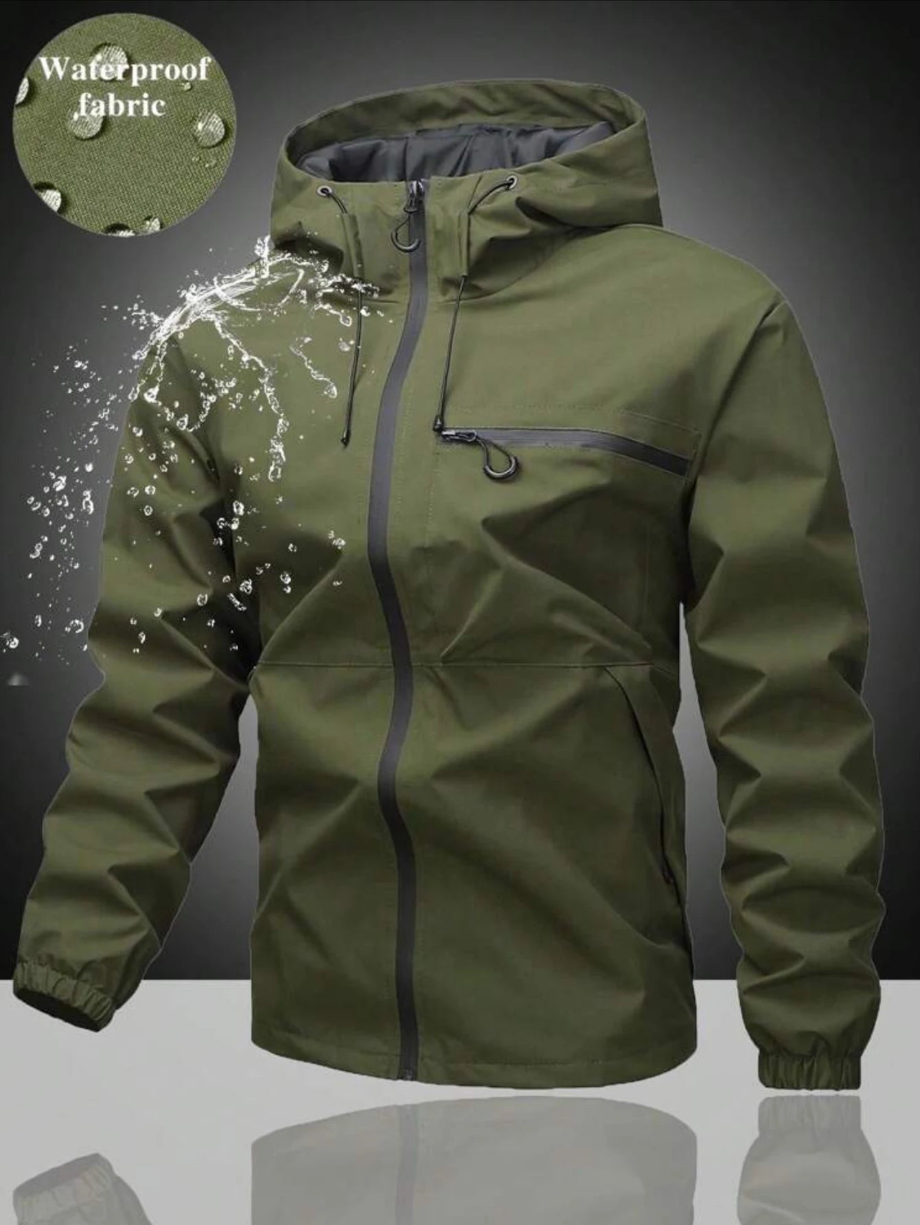 Men's Jacket Men's Long-Sleeved Hoodie Men's Casual Fashion Jacket Men's Coat Long-Sleeved Jacket