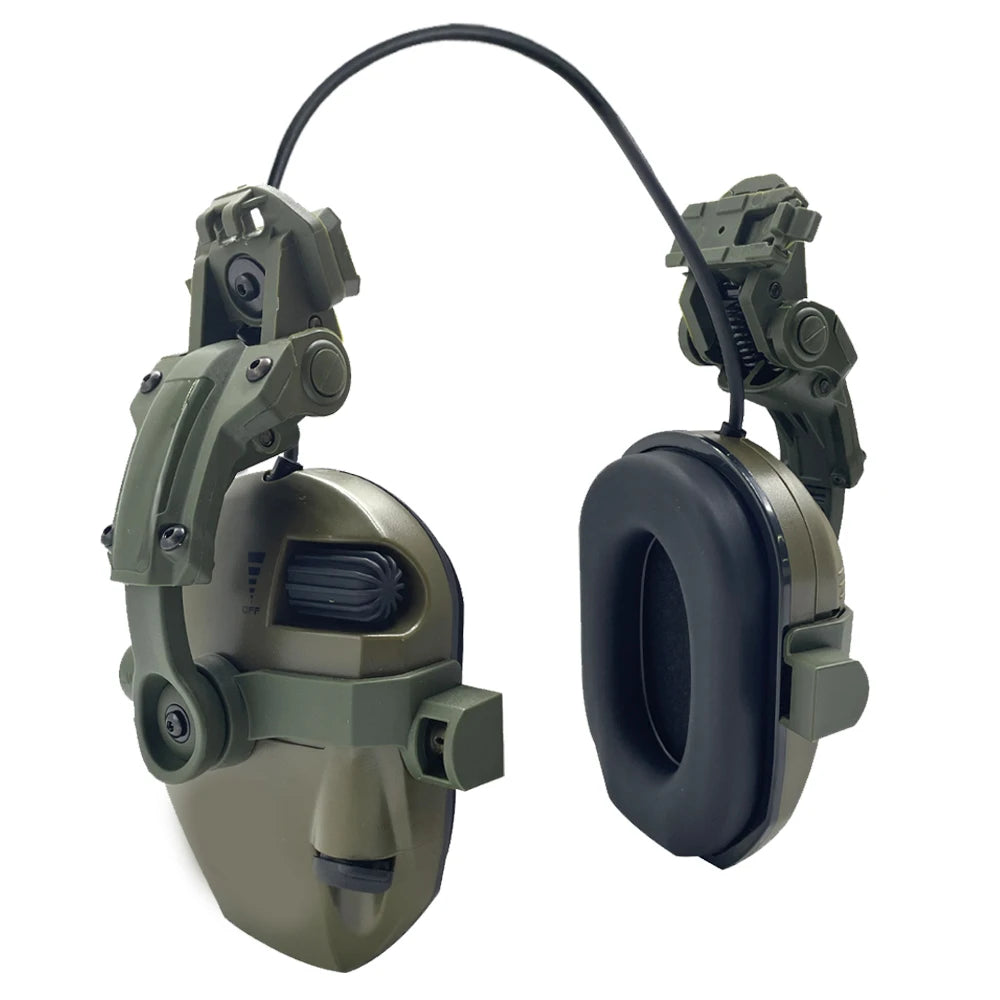 Active Helmet Mounted Earmuffs For Shooting Electronic Hearing Protection Ear Protect Noise Reduction Active Hunting Headphone