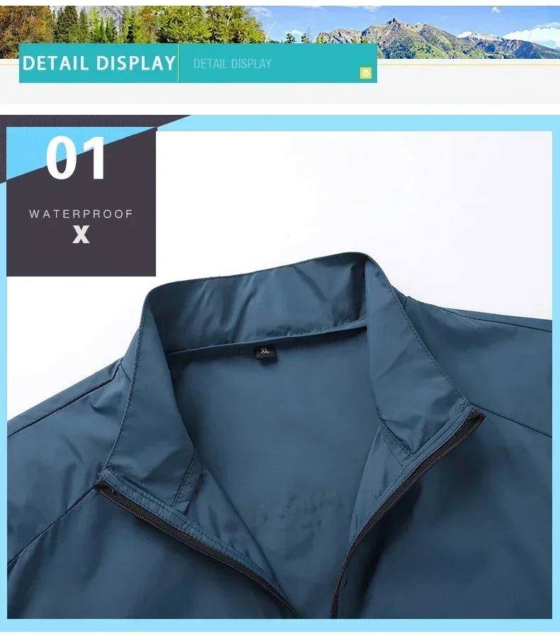Hiking Skin Jacket Outerwear Coat Camping Rain Jackets Waterproof Sun Protection Fishing Hunting Clothes Quick Dry Sunscreen