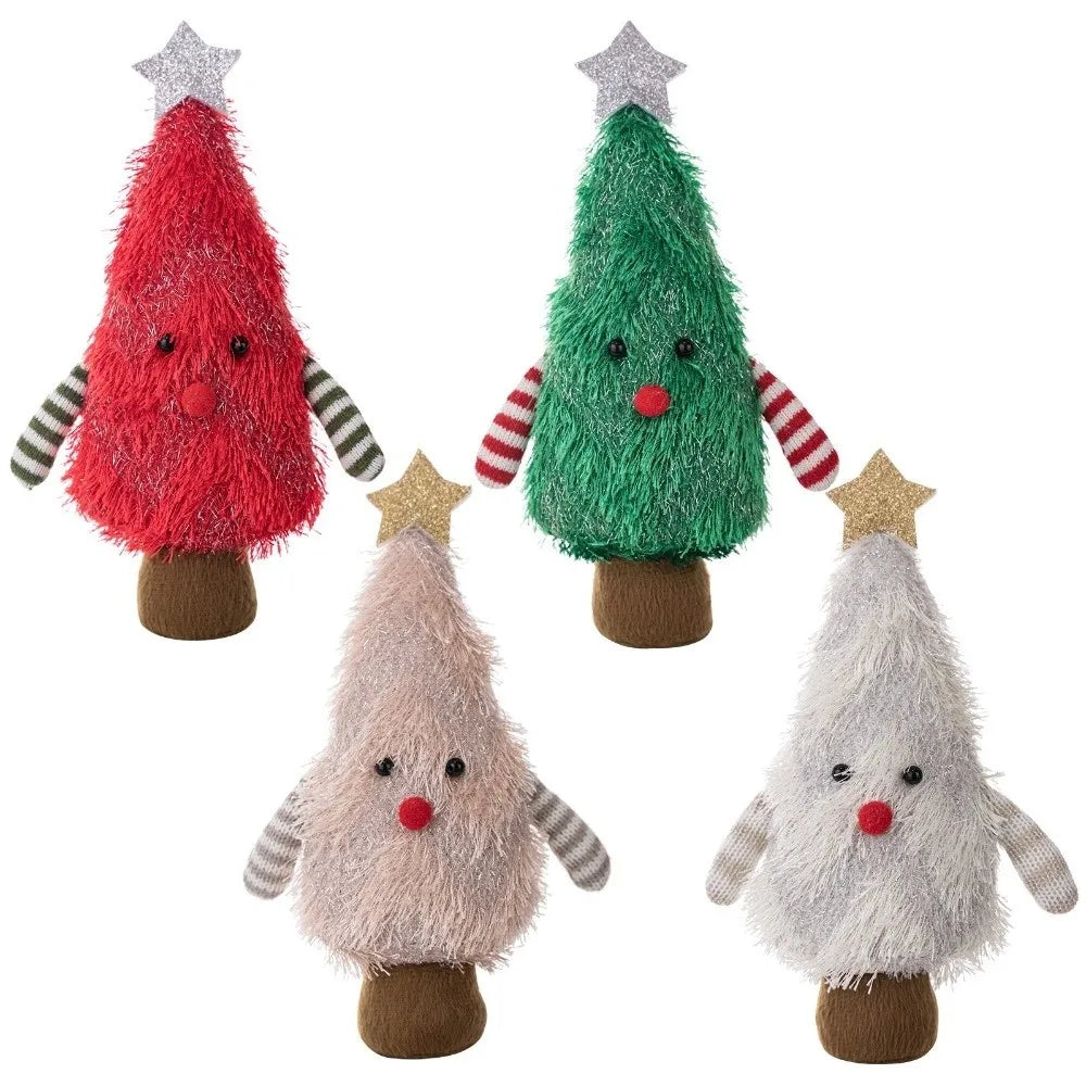 Home Decor Handmade Christmas Tree Decoration Soft Decorative Xmas Desktop Ornament Creative Cartoon Christmas Doll Kids Gift