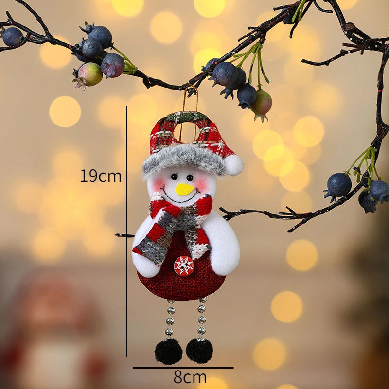 New Year 2022 Christmas Tree Decorations Cute Dolls Pendant Navidad 2021 Home Decor Christmas Tree Ornaments Xmas Gift