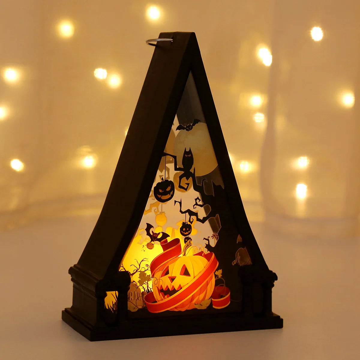 Halloween decorations desktop ornaments retro led lantern pendant nightlight atmosphere lights layout props. home accessories