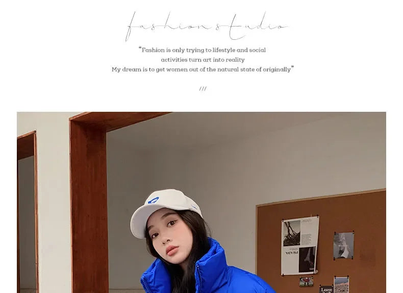 Winter Jacket for Women Three-dimensional Plaid Woven Fashion Coat Solid High Street Warm and Thick 2023 Winter New Down Jacket