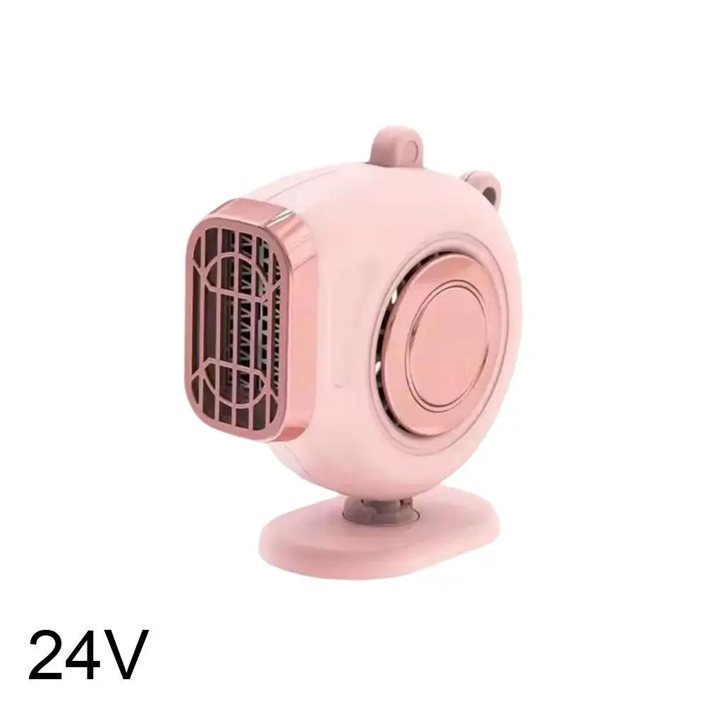 12V/24V Car Heater Winter Fast Heating Car Mini Hot Air Fan Adjustable Vehicle Dashboard Small Space Saving Car Heater