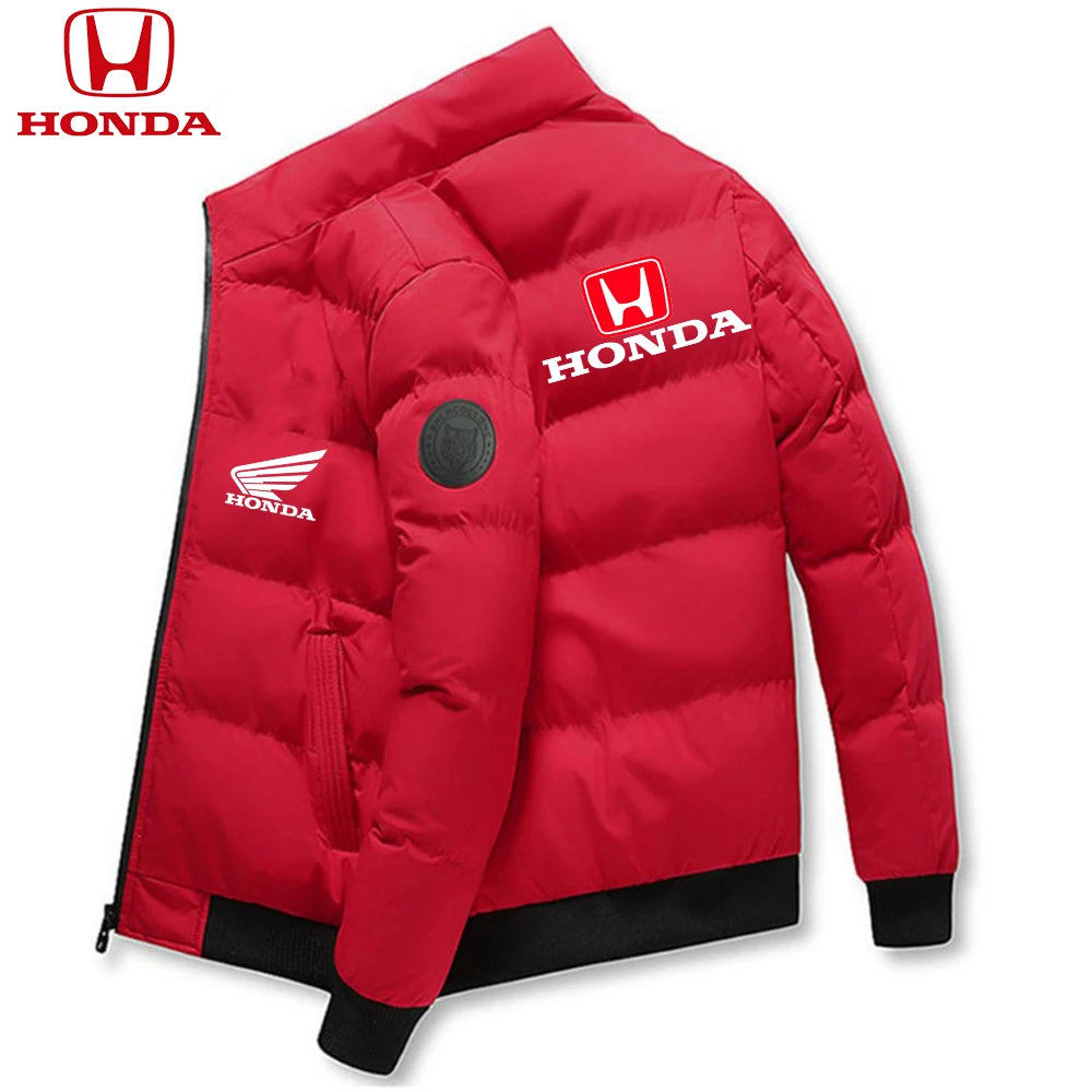 Honda Men Down Jackets Parker Coat Parker Jacket 2025 New Thick Warm Winter Men's Puffer Casual Cold and Waterproof Clothing