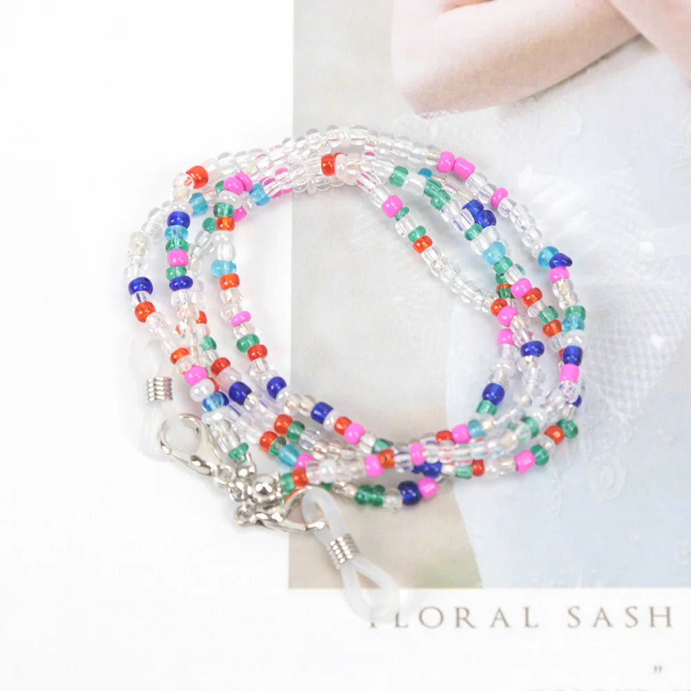 New Fashion Women Reading Glasses Chain Retro Beads Eyeglass Sunglasses Spectacle Cord Neck Strap String Mask Chain Eye Wear