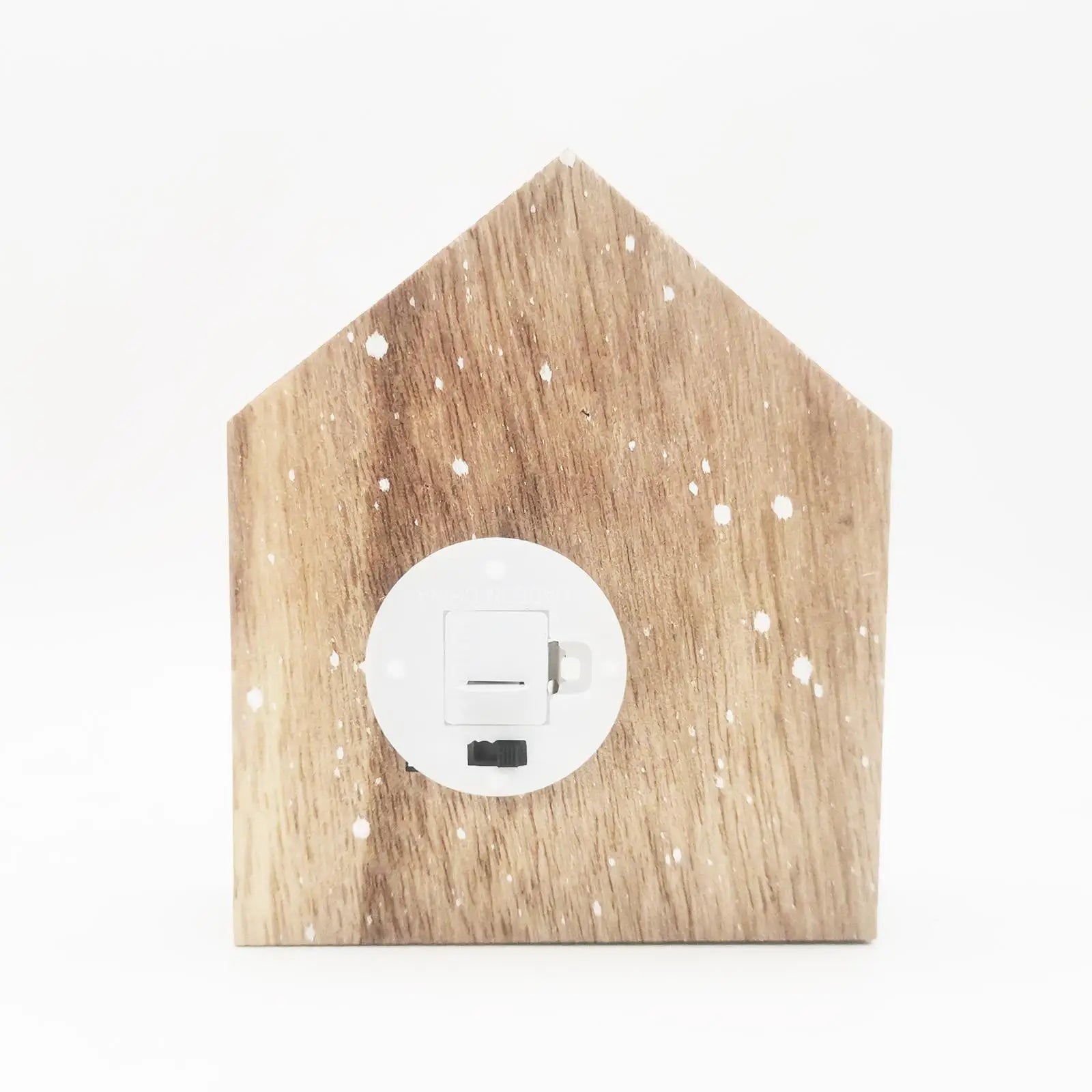 Christmas Glowing House Wooden Crafts Wooden Cabin House Shape Lighting Ornaments Office Desk Bookshelf Decorations