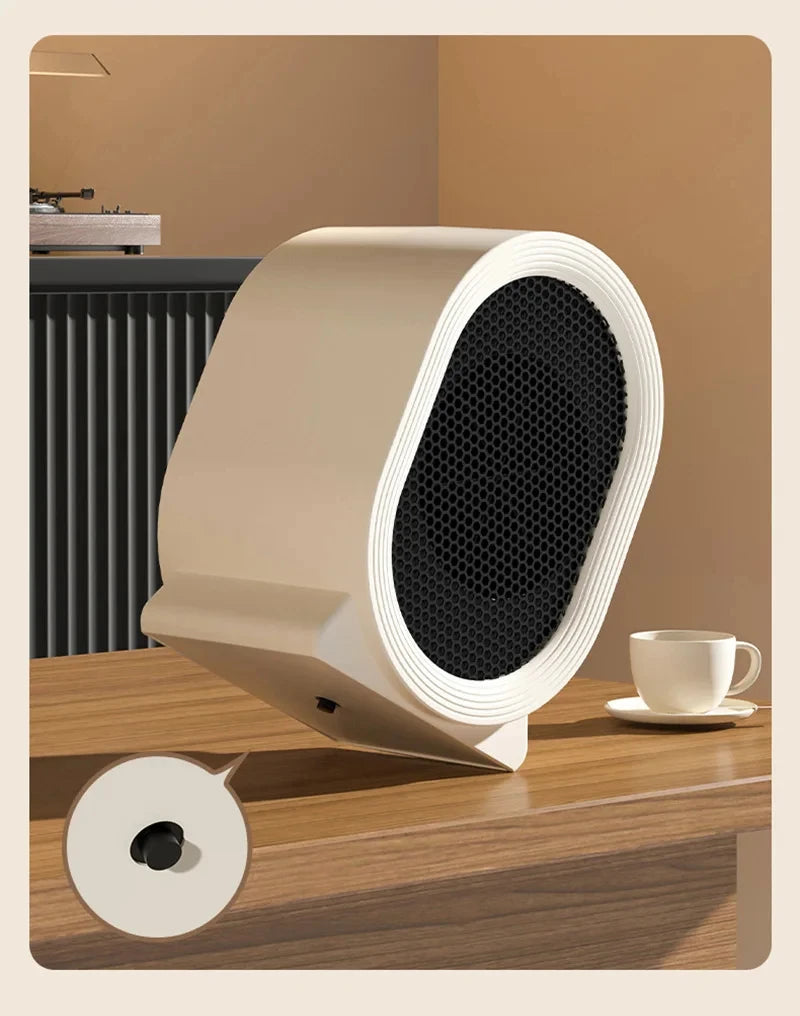 Xiaomi MIJIA Portable Desktop Electric Heater for Home and Office, Mini Warm Air Fan for Desk Use Foot Warmer for Cozy Comfort