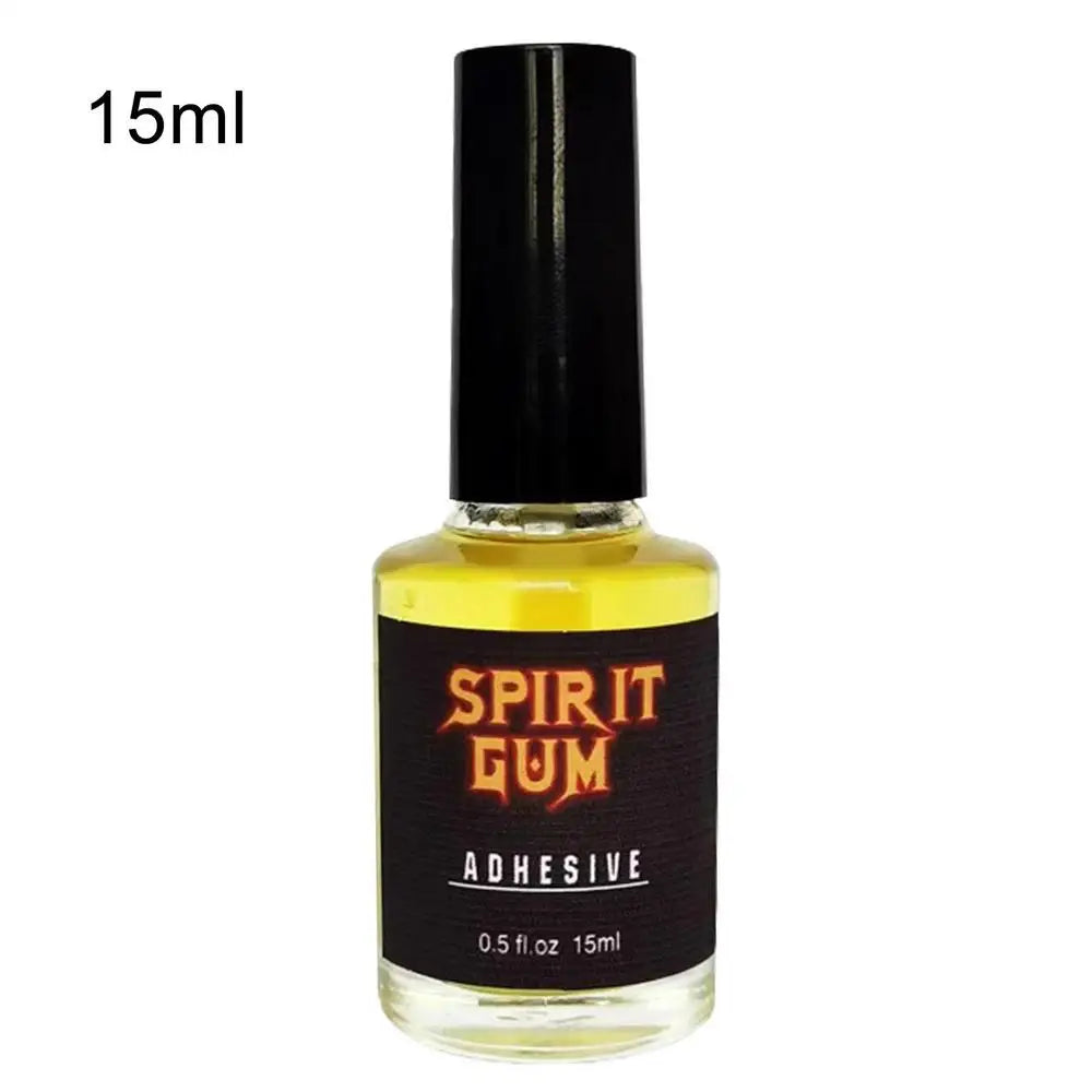 Halloween Makeup Glue Special Effect Makeup,Face Body Paint, Makeup Spirit Gum, English Version 15ml (transparent Bottle)