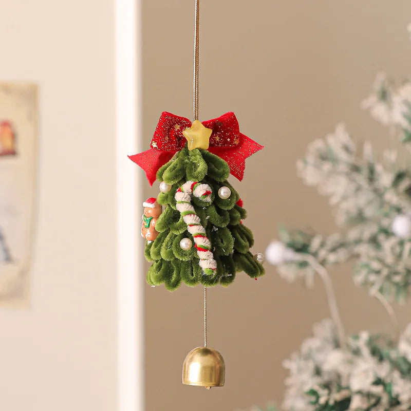 2026 Christmas Decorations Creative Twist Stick Xmas Tree Pendant Crafts Hanging Ornaments Door Hanging Garland Xmas Home Decor