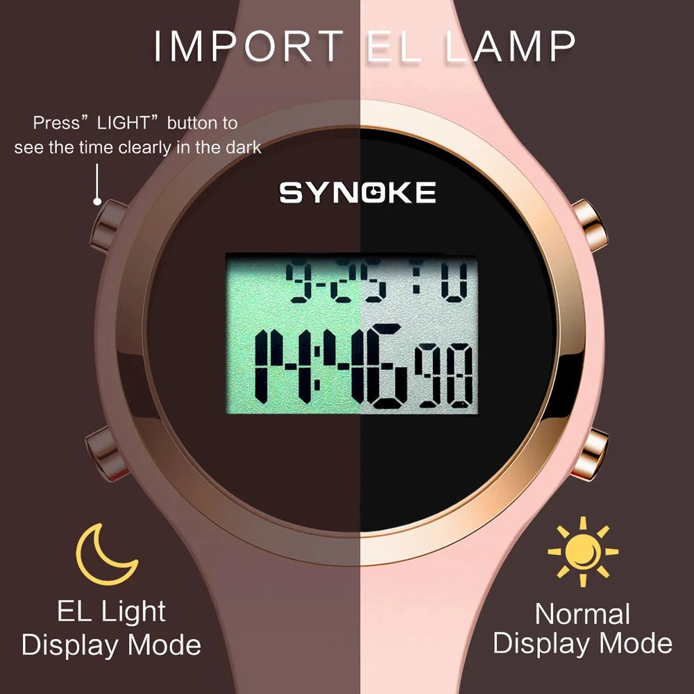 Women Digital Watches Dress Ladies Led Electronic Quartz Watch New Unisex Clock Waterproof Wristwatches montre femme