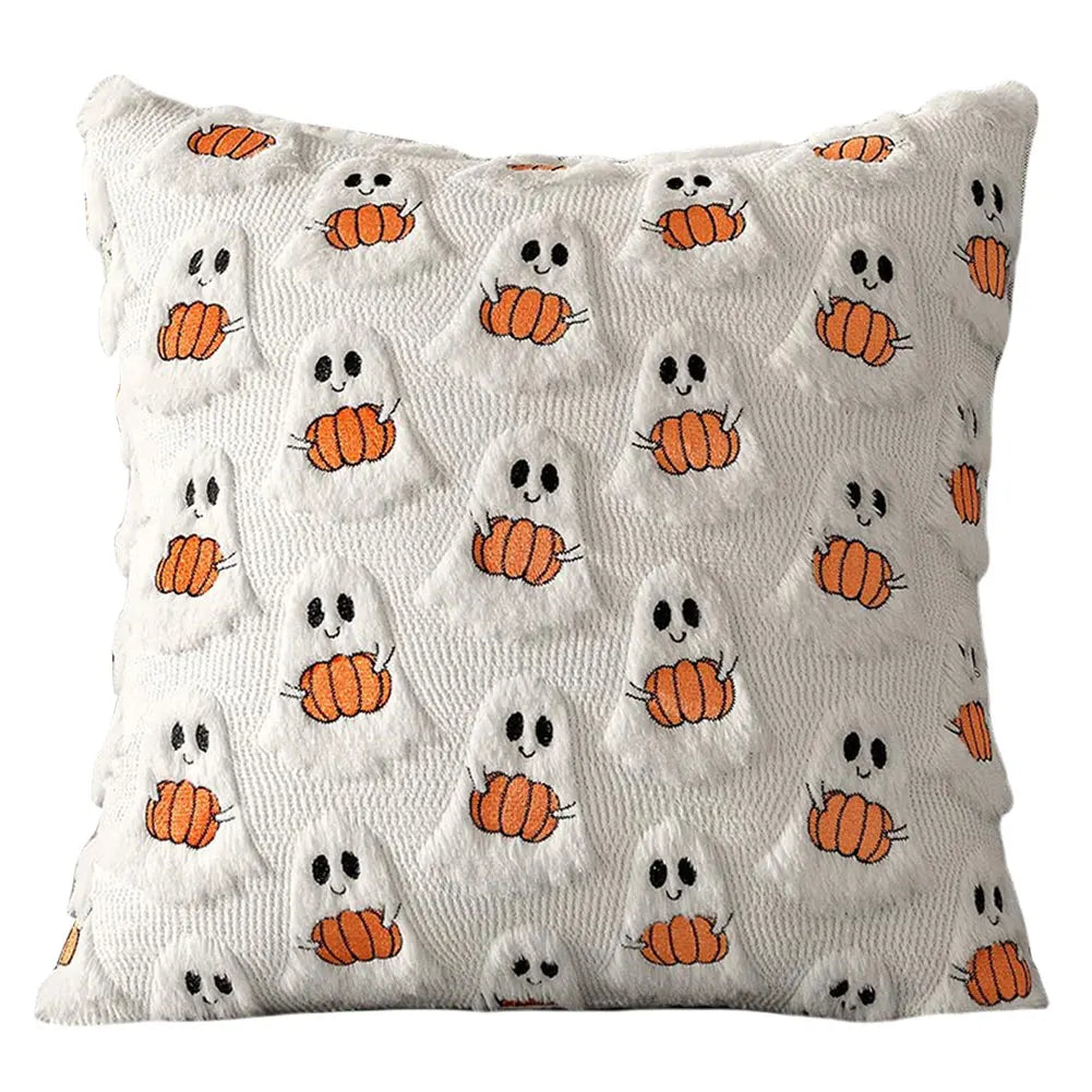 Halloween Decoration For Home Cartoon Pumpkin Bat Ghost Pillowcase Horror Soft Pillowcase Party Supplies Haloween Home Ornament