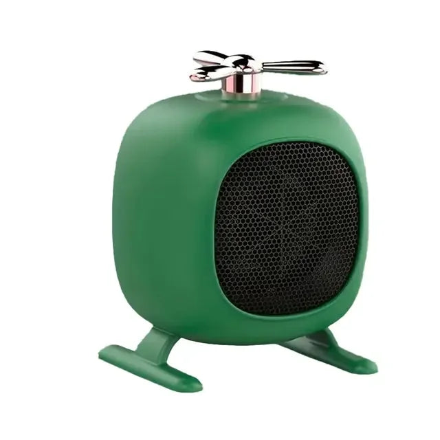 Mini portable heater novelty little cute low noise desktop room portable plug-in electric fan heater home home office winter