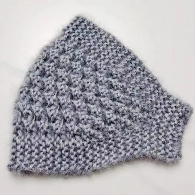 Winter Warm Knitted Headband Windproof Wool Knitting Warm Hair Band Cold Autumn Cover Ears Thermal Headwear Hair Accessories