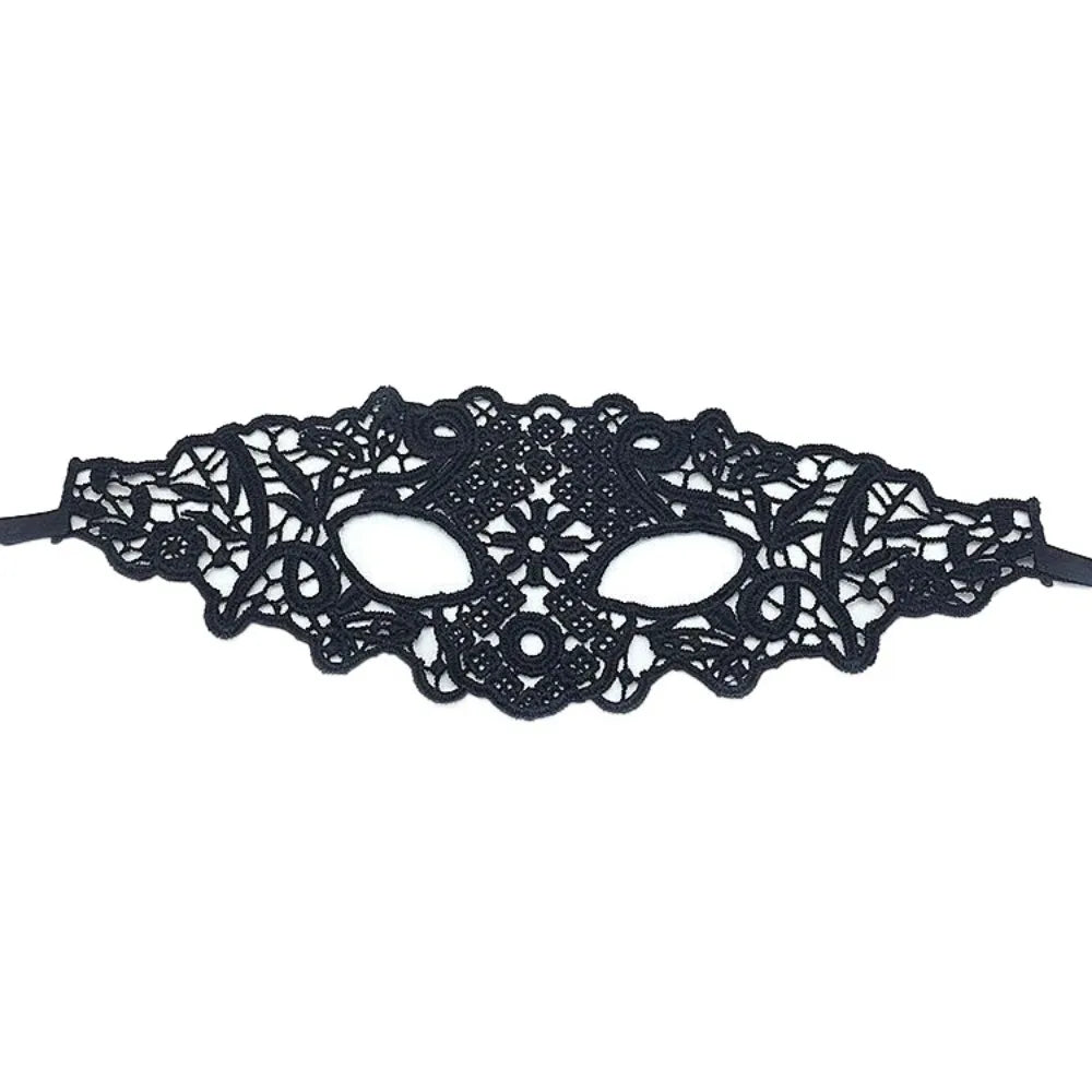 Halloween Makeup Masquerade Sexy Black Lace Mask Party Hollow Half Face Eye Mask Cosplay Prom Props Nightclub Dance Masks
