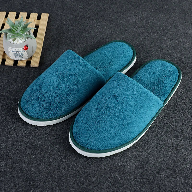 Women Indoor Slippers warm furry Home Slipper Winter Home shoes Women Men House Flat Closed Toe Slides for Bedroom Flip Flops