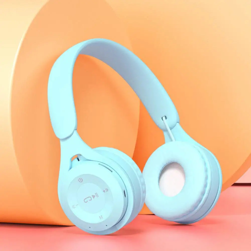 Headphones Kids Wireless Bluetooth Earphones Stereo Foldable Helmets Gaming Headsets Over-ear Headphones for Android ios