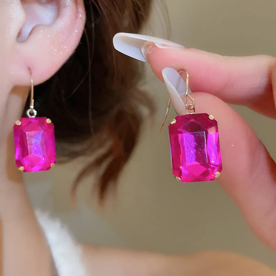 Bride Crystal Necklace Earrings Bracelets Set Bridesmaid Wedding Jewellry Three Pieces Choker Necklace Prom Costume Jewelry Sets