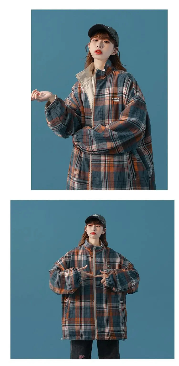 Bomber Jackets Women American Retro Chic High Street Casual Coats Reversible Turn-down Collar Fashion Newly Autumn Simple Loose