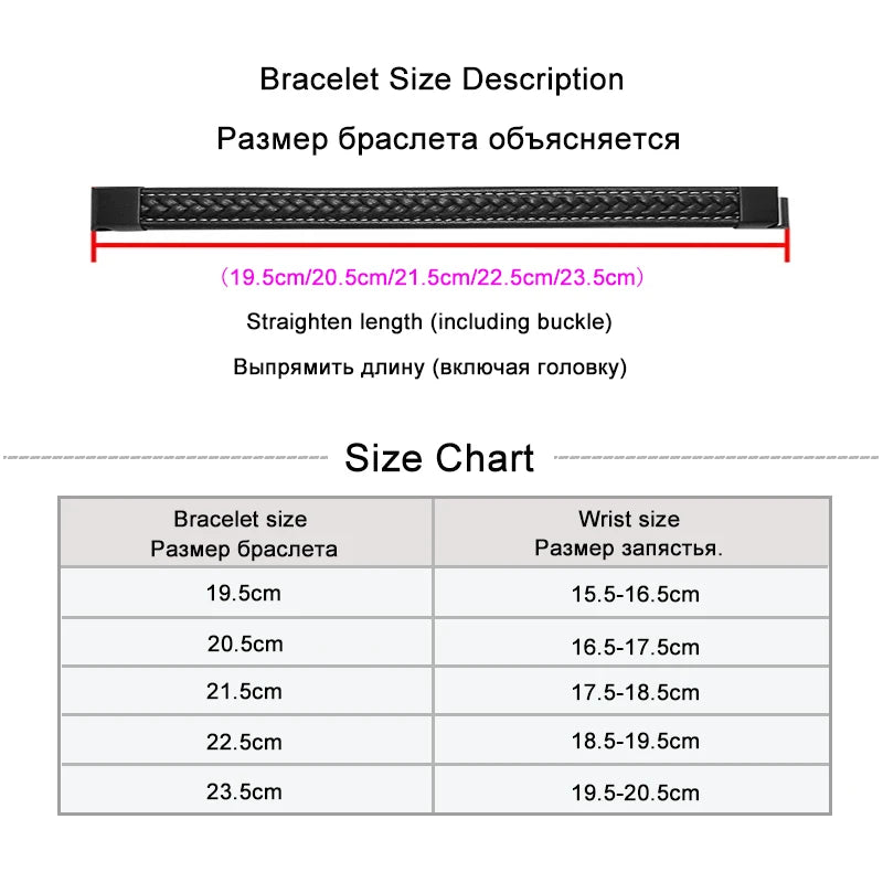 Fashion Men Accessories Stainless Steel Magnet Buckle Male Bracelets Braided Leather Rope Charms Bangle Jewelry Wholesale SP0191