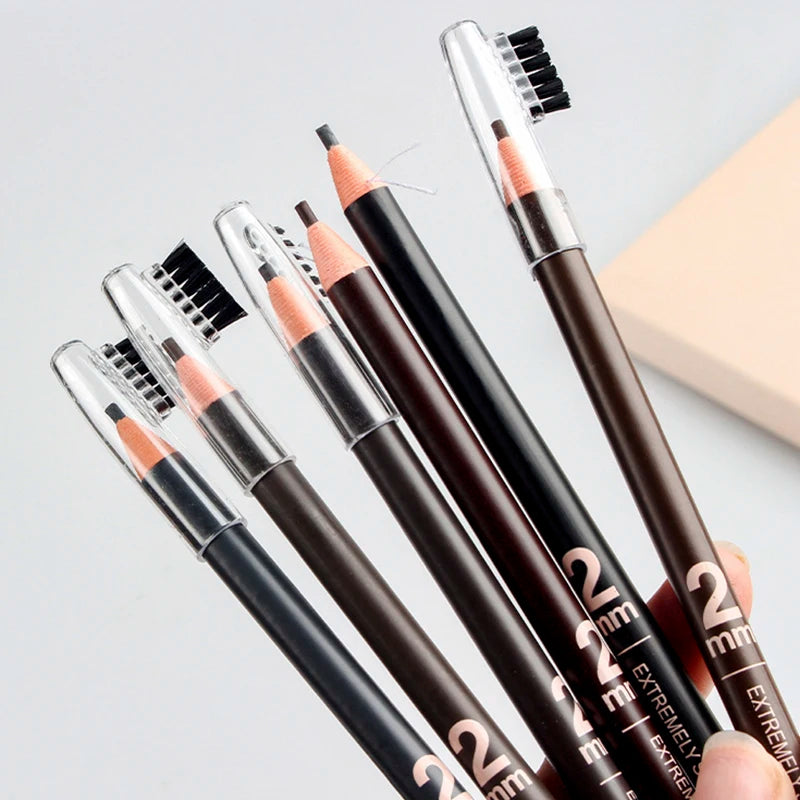 1PC Eyebrow Pencil Tattoo Waterproof Eye Brow Pencil Tint Makeup Cosmetics 6 Colors Microblading Long Lasting Eyebrow Pen