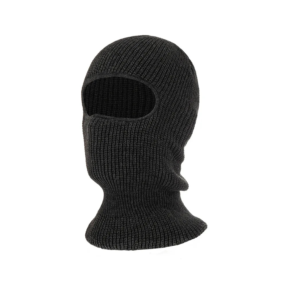 Winter One Hole Ski Hat Outdoor Windproof Over Knit Hat Acrylic Balaclava Ski Mask For Men Women