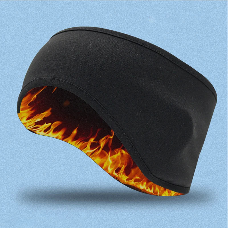 Winter Headbands for Hair Woman Men Outdoor Fleece Ear Protection Hair Bands Sports Cycling Warm Forehead Cover Hair Accessories