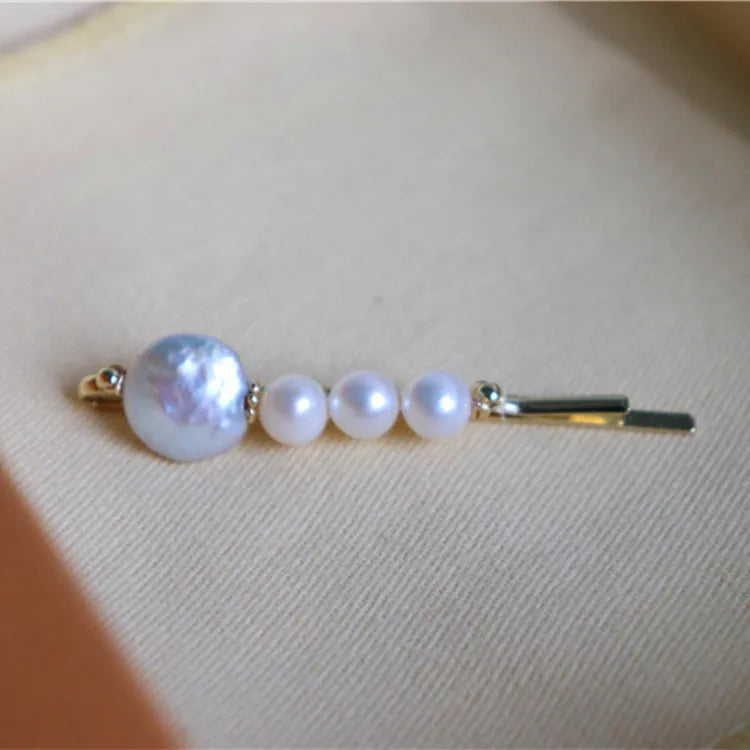 Hair Accessories for Girls Women Hairpins Clips Natural Baroque Freshwater Pearl Elegant Sweet Bridal Ornaments Wedding Gift
