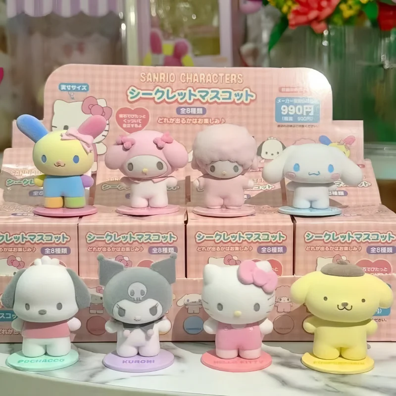 High Quality Blind Box Toy Kitty Kuromi Cinnamoroll Magnetic Suction Doll Ornaments New Products Girl Desktop Toys Gifts