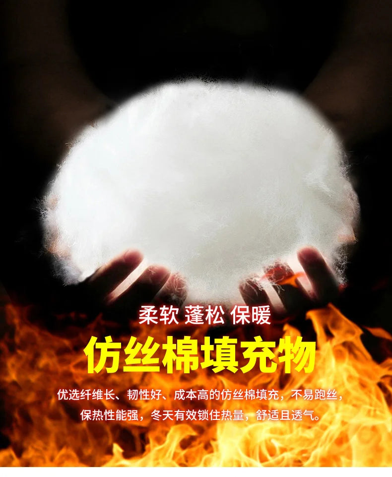 male Outerwear hooded jacket Men's winter loose jacket Cotton coat man fashion  parkas Men windproof thick warm Down Jacket