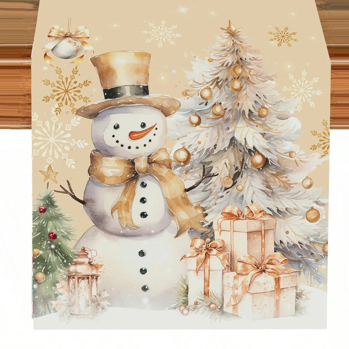 Christmas Table Runner Merry Christmas Decoration for Home Xmas Party Decor 2025 Navidad Notal Noel Ornament Happy New Year 2026