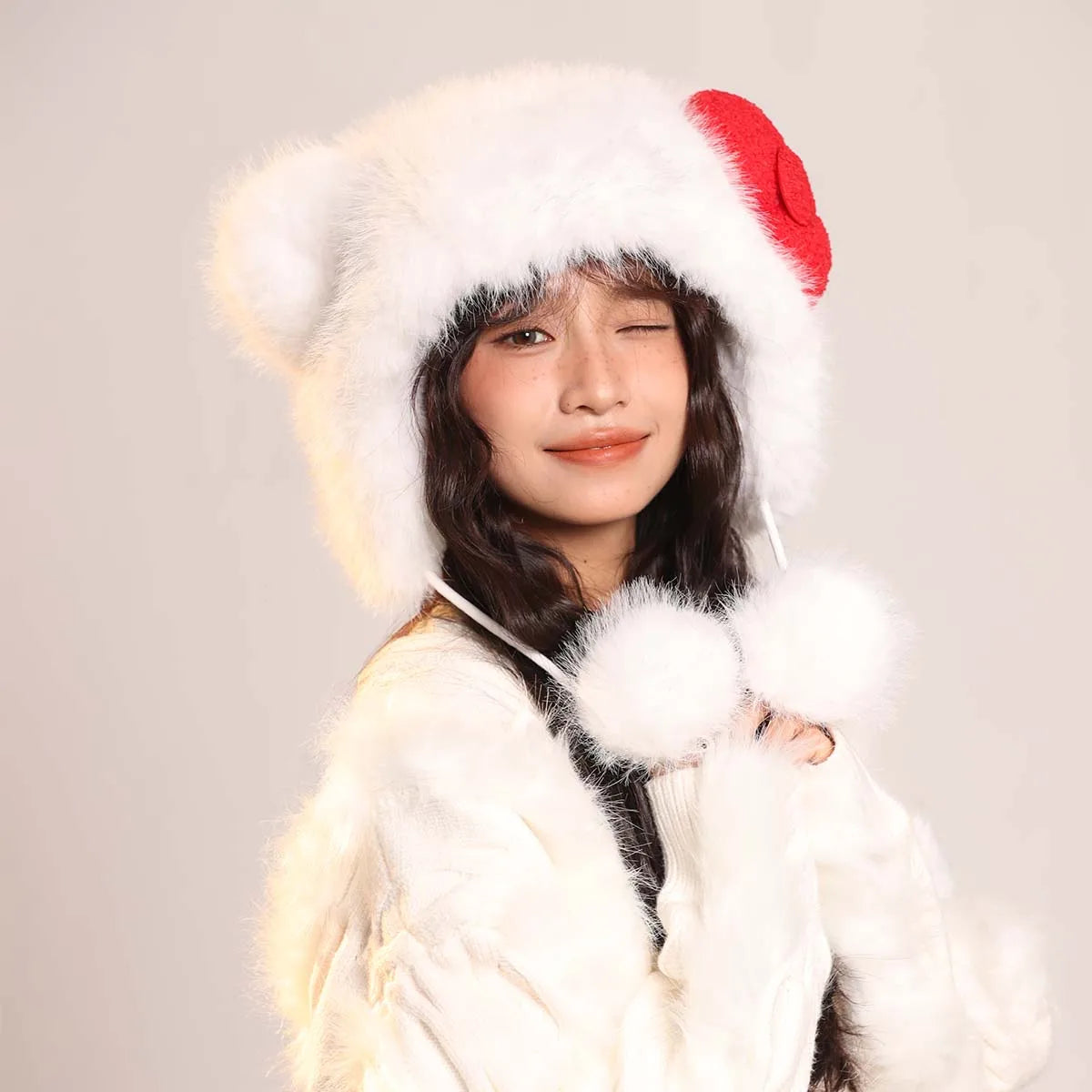 men's Hat beanie ski mask Caps Women's hat Beanie winter accessories Hat with earflaps Y2k hat Wool hats Winter hat bunny ears