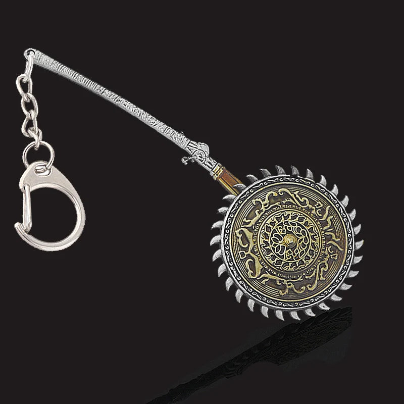 Game PS4 Bloodborne Axe Weapon Keychain For Men Women High Quality Metal Removable Keyring Pendant Men Car Women Bag Accessories