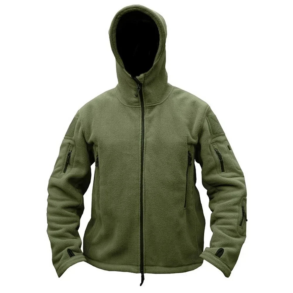 Men's Jackets Warm Military Tactical Sports Fleece Hoodie Jackets Hiking Climbing Fishing Adventure Camping Outdoor Clothing