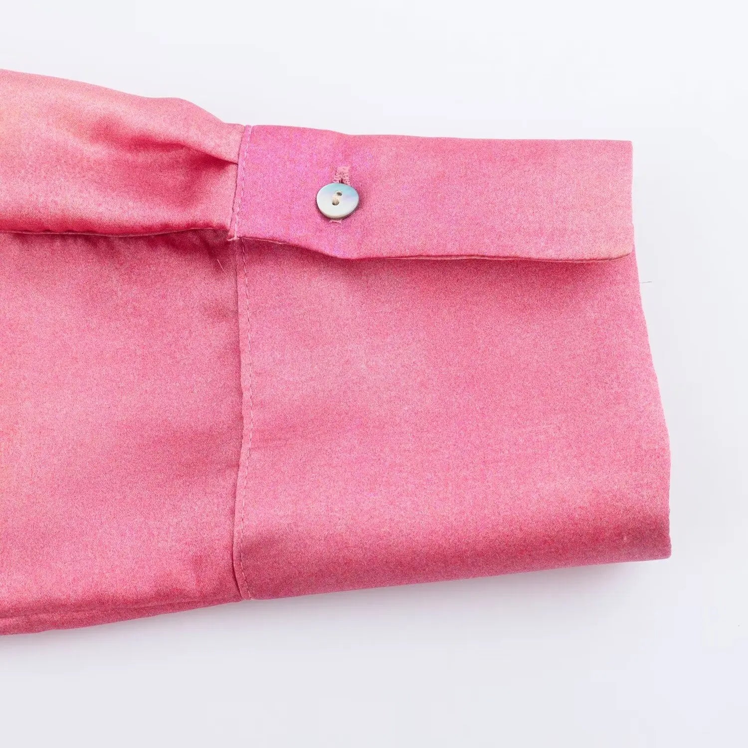 Women's Autumn Suit Tie Dye Turn-Down Collar Single Breasted Blouse+High Waist Gradient Zipper Casual Streetwear Wide Leg Pant